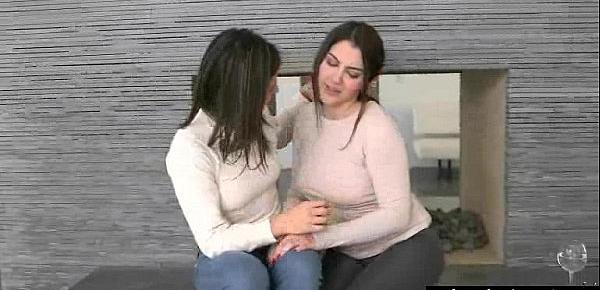  (Valentina Nappi & Leah Gotti) Teen Hot Lesbians Girls Play In front Of Cam vid-28